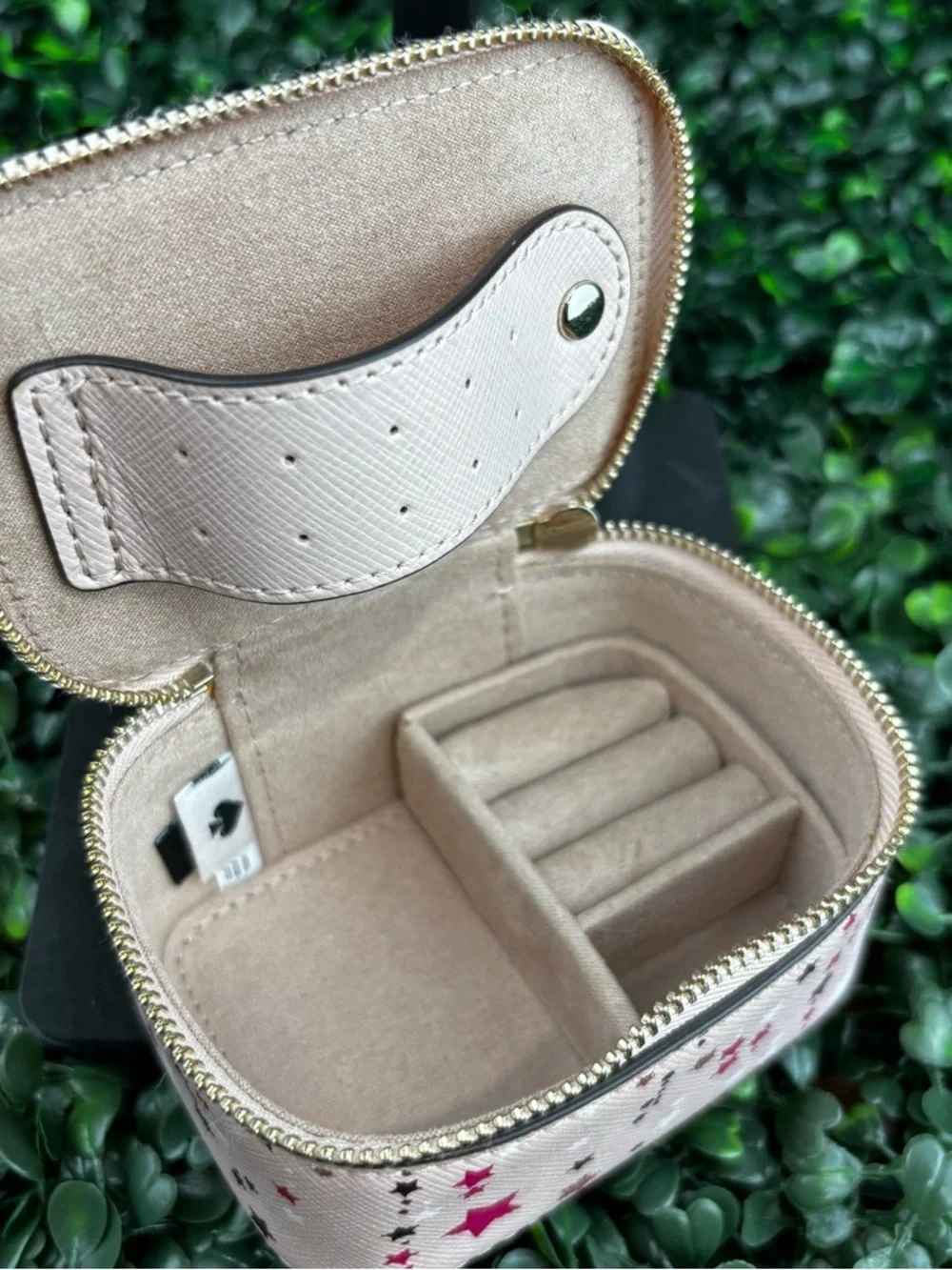 KATE SPADE NEW YORK PINK STAR JEWELRY CASE